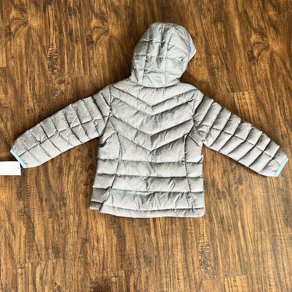 Puffer Jacket Coat Zero XPosur Kids 4/5 XS Winter Coat Gray Blue NWT - Picture 2 of 9